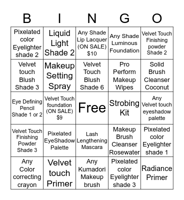 Japonesque Bingo Card  Bingo Card