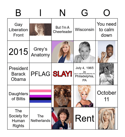 Pride Month Bingo 2 Bingo Card