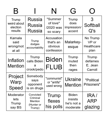 BINGO REVENGE Bingo Card