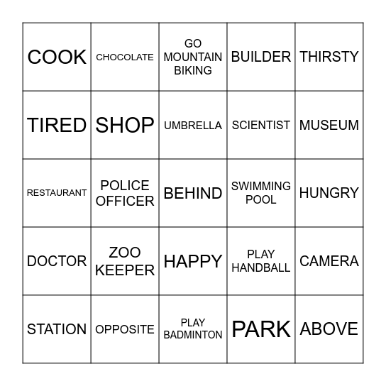 MID TERM BINGO! Bingo Card