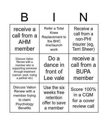 BINGO 2: Electric Boogaloo Bingo Card