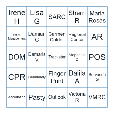 PHS Loteria Bingo Card