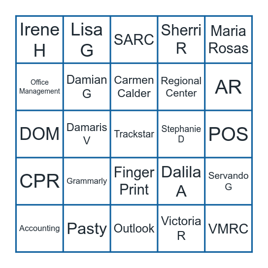 PHS Loteria Bingo Card