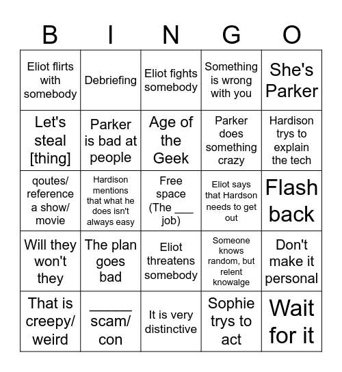 Levarge Bingo Card