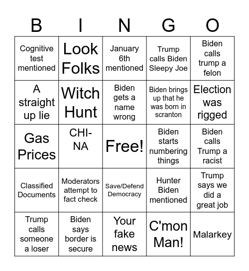 2024DP 24 Bingo Card