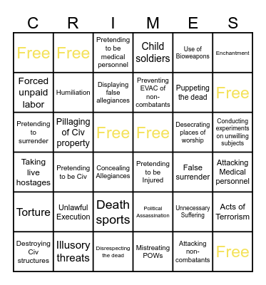 Kereskan-Vergeste Accords Bingo Card