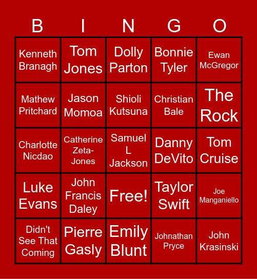 Welcome to Y Cae Ras Bingo Card