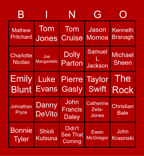 Welcome to Y Cae Ras Bingo Card