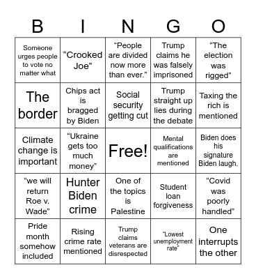 Carlos is going to be Right! Bingo Card