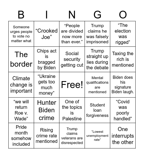 Carlos is going to be Right! Bingo Card