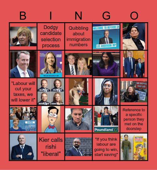 Tory hit list Bingo Card