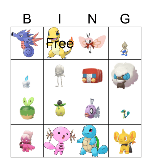 Shunting Bingo Card