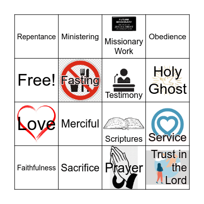 YSA Lesson 07/07/24 Bingo Card