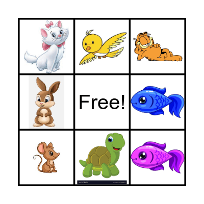 PETS Bingo Card