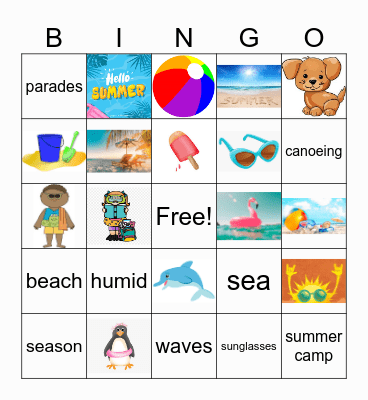 Summer Bingo Exploratories Bingo Card