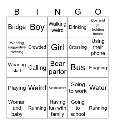 Google earth Bingo Card