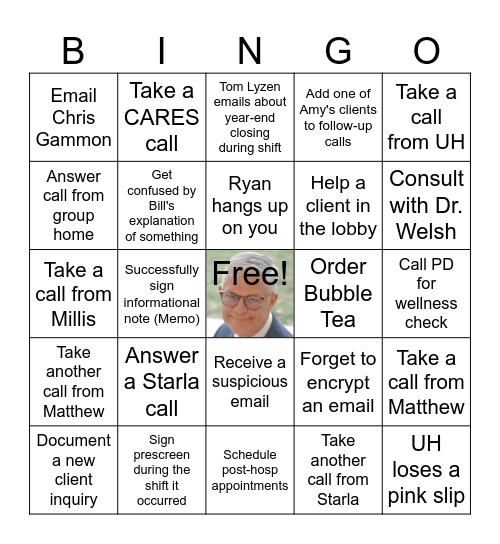 Crisis! Bingo Card