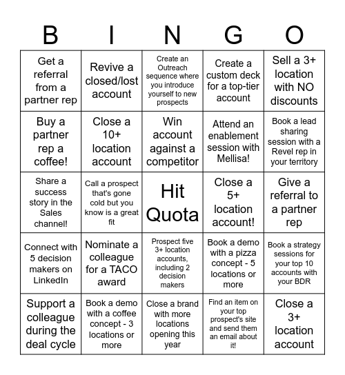 SMB Team BINGO! Bingo Card