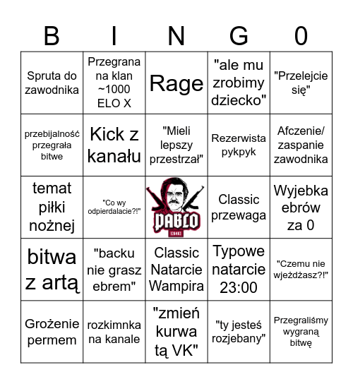 Bingo Pabl0 Bingo Card