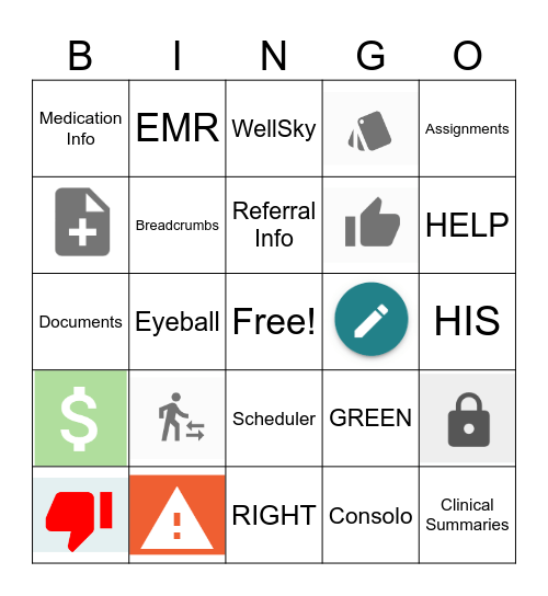 HCC Bingo Card