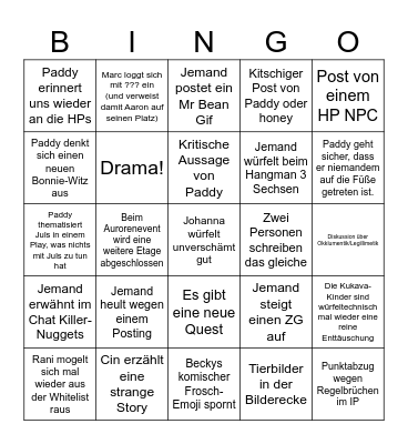 Dark Ages - Das große Bullshit-Bingo Card
