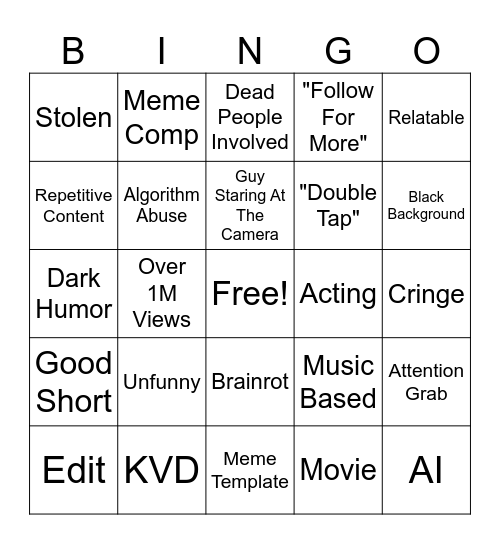 BINGO 44824 Bingo Card