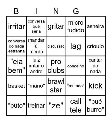 Call de defecientes Bingo Card