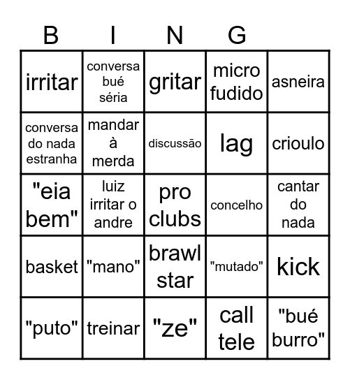 Call de defecientes Bingo Card