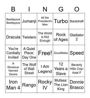 Movies_06292024 Bingo Card