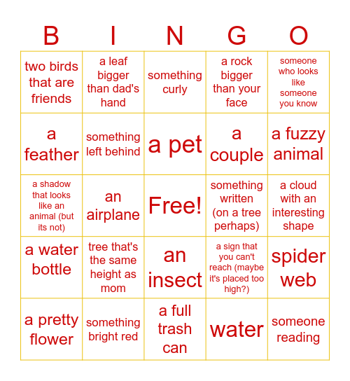 amazing date! Bingo Card