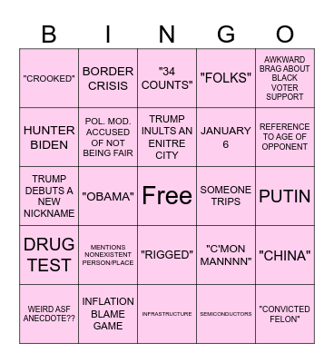 Bongo Bingo Card