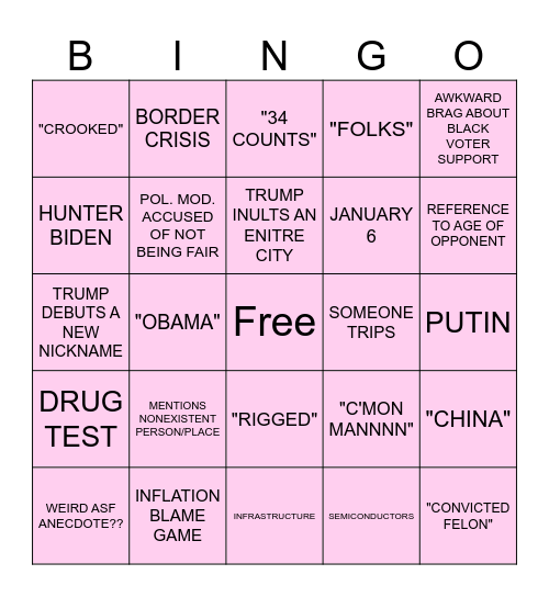 Bongo Bingo Card