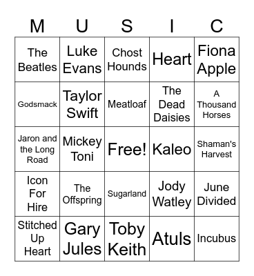 Music_06292024 Bingo Card