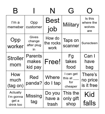 Work bingo 4 Bingo Card