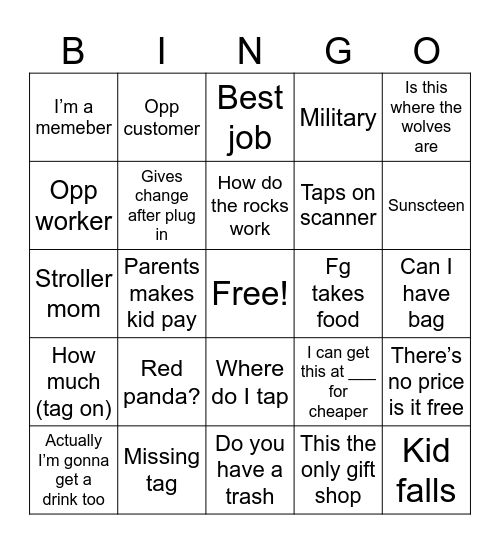 Work bingo 4 Bingo Card