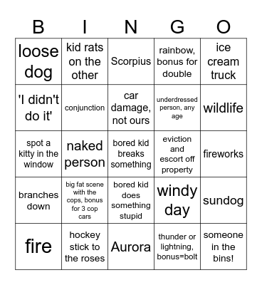 SUMMER BINGO 2024 Bingo Card