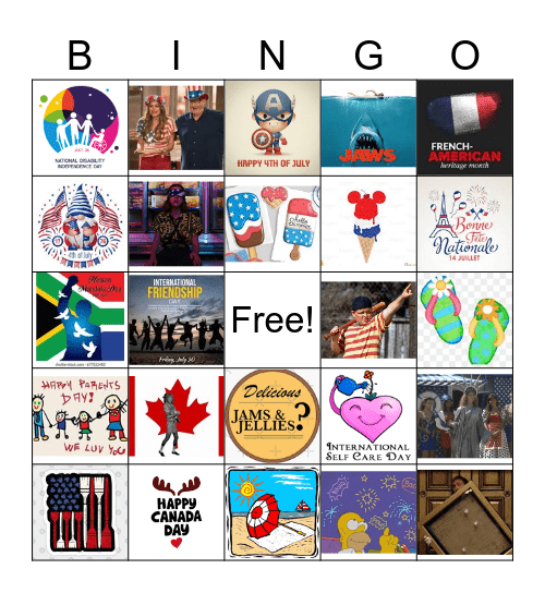 July Bingo Batch 3 Bingo Card