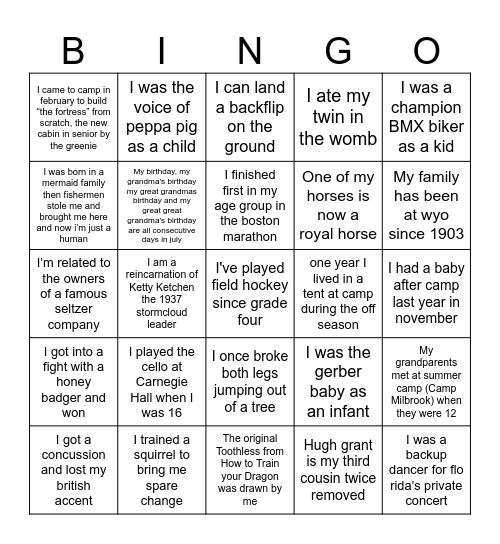 Senior Citizen Retirement Bingo Extravaganza Bingo Card