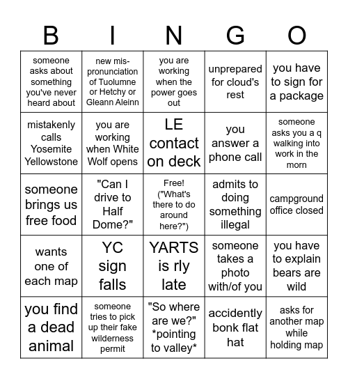 BOFfice Bingo Card