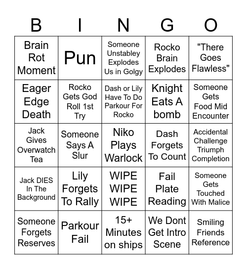 virgin oryx gets his worm whispered by 6 BIG guardians Bingo Card