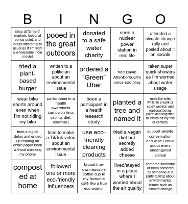 PGH Bingo! I have... Bingo Card
