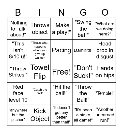 Weylenisms Bingo Card