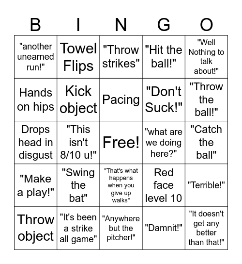 Weylenisms Bingo Card