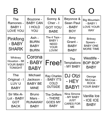 BABY SHOWER 2024 Bingo Card