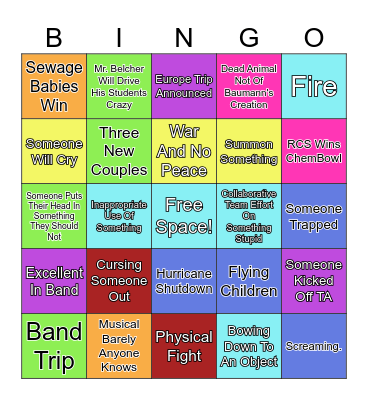 2024-25 School Bingo Card