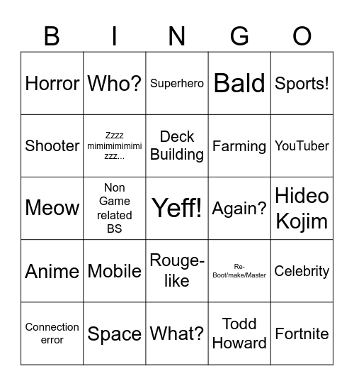 Vsauce joel summer games Bingo Card