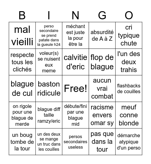 La Tour Montparnasse Infernale Bingo Card