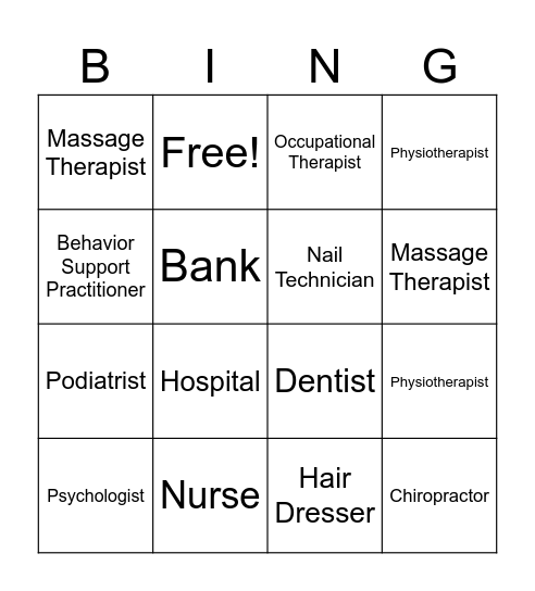 Look Good Feel Good Bingo Card