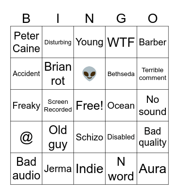 Reels Bingo Card