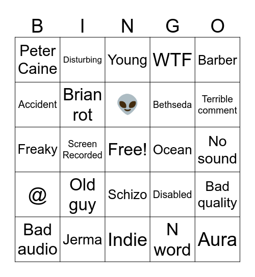 Reels Bingo Card